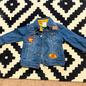 Vintage Disney Woody from Toy Story Jean Jacket Toddler Size 3
